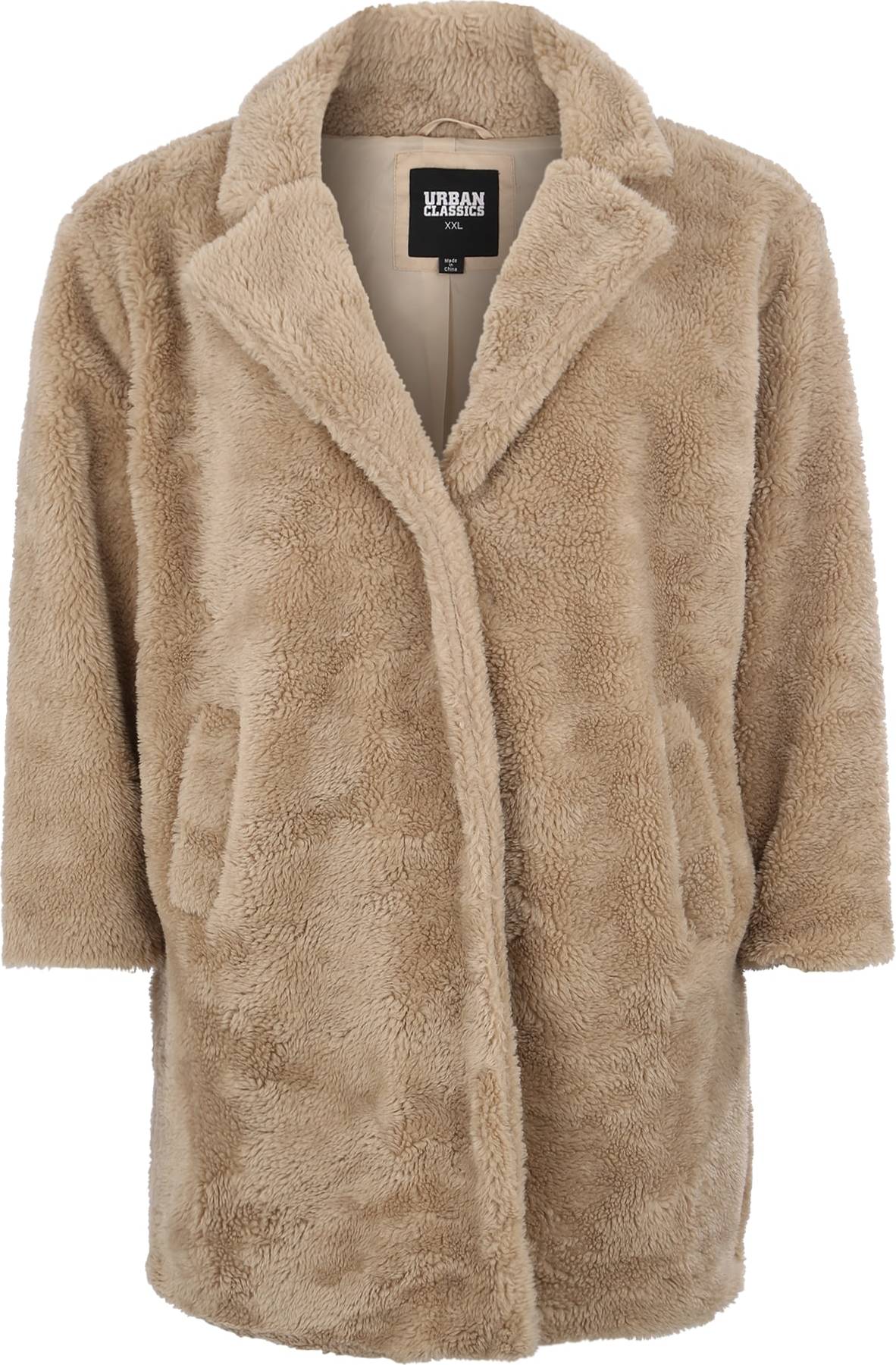 Urban Classics Přechodný kabát 'Sherpa' písková
