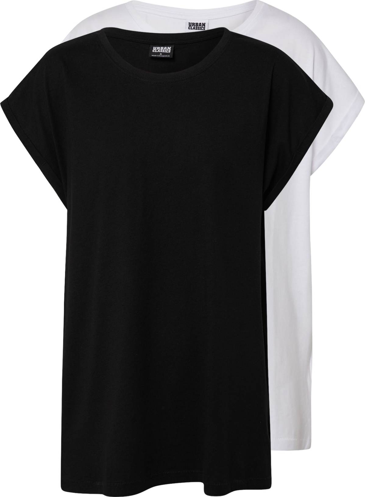 Urban Classics Tričko černá / bílá