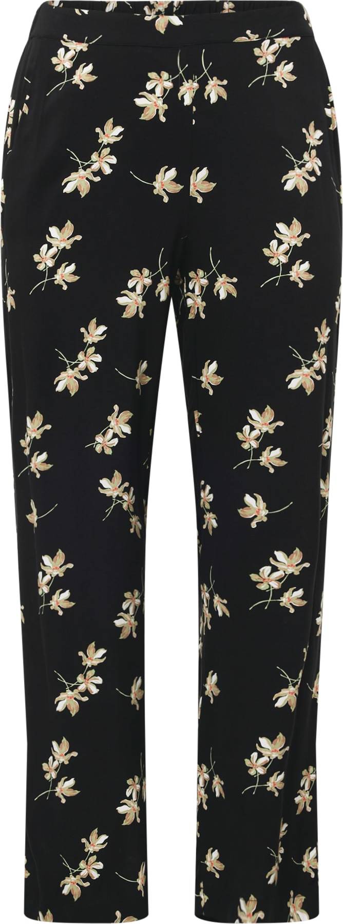 Vero Moda Curve Kalhoty 'EASY' nažloutlá / červená / černá / bílá