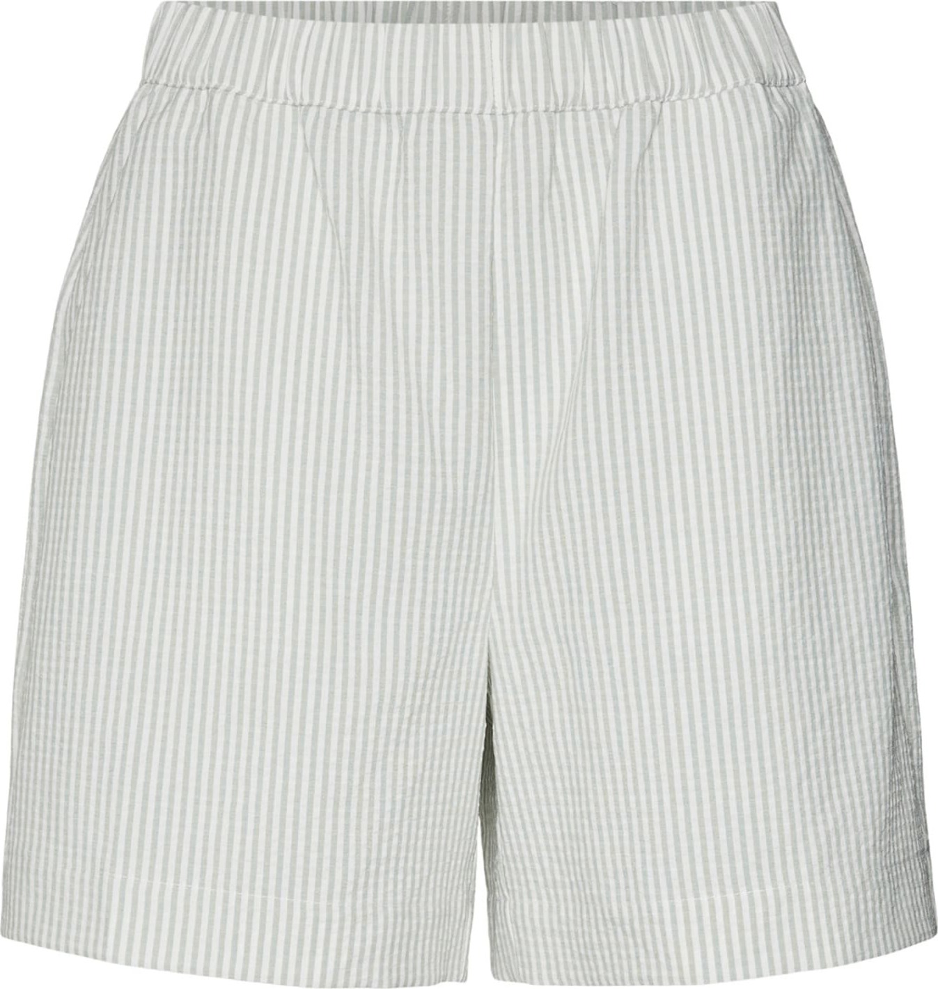 VERO MODA Kalhoty 'Oca' pastelově zelená / bílá