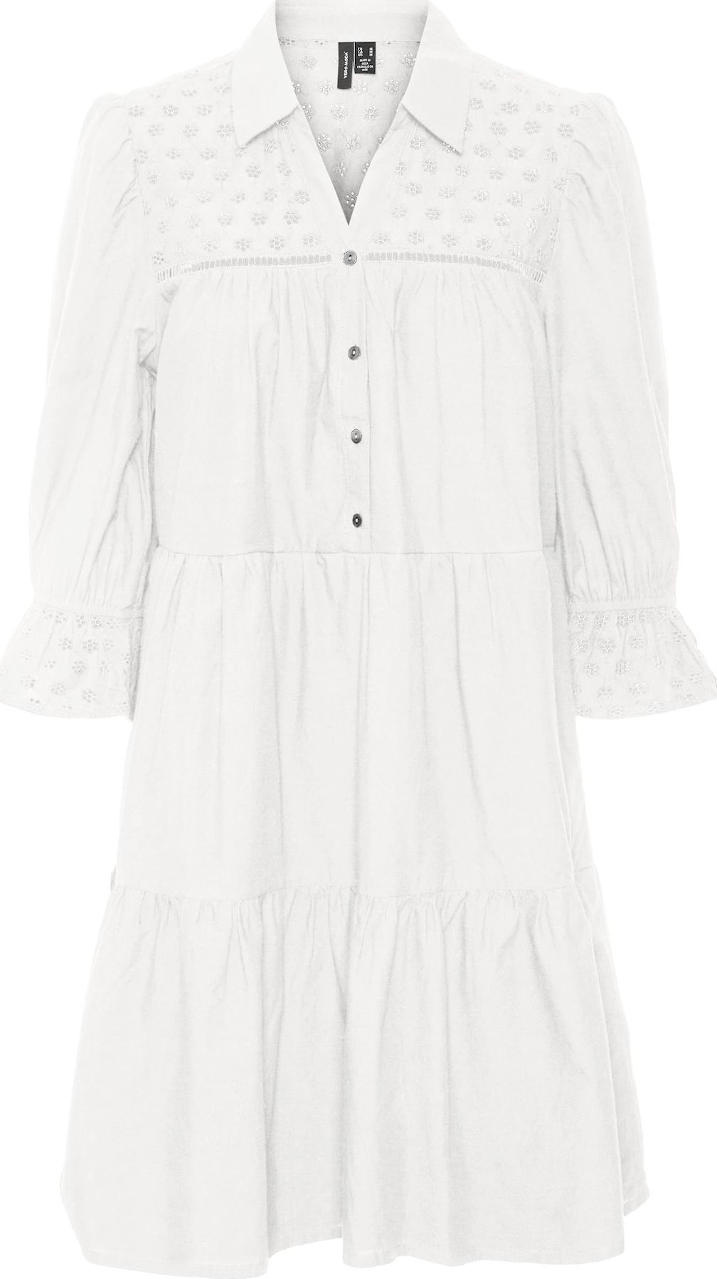 VERO MODA Košilové šaty 'Amina' bílá