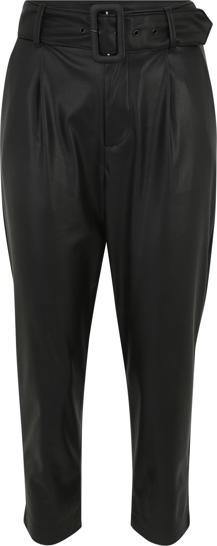 Vero Moda Petite Kalhoty se sklady v pase 'JULIE' černá