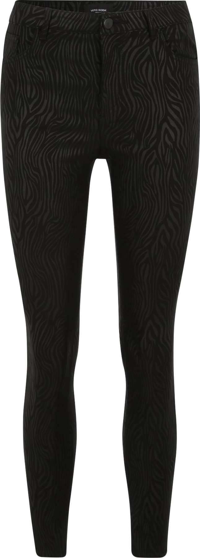 Vero Moda Petite Kalhoty 'SOPHIA' tmavě šedá / černá