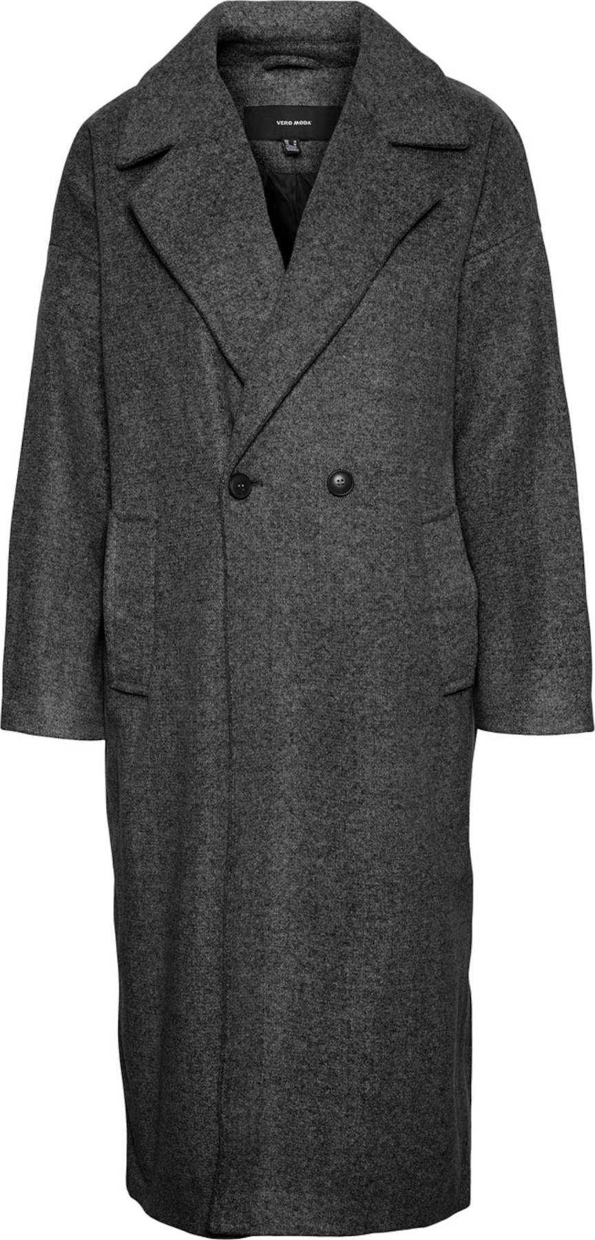 VERO MODA Přechodný kabát šedá