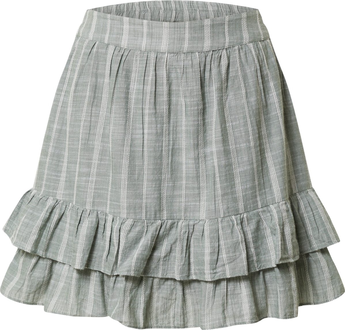 VERO MODA Sukně 'ATHENA' tmavě zelená / bílá