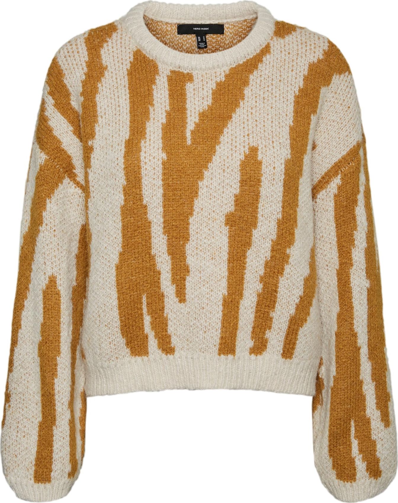 VERO MODA Svetr 'Zelma' krémová / zlatě žlutá