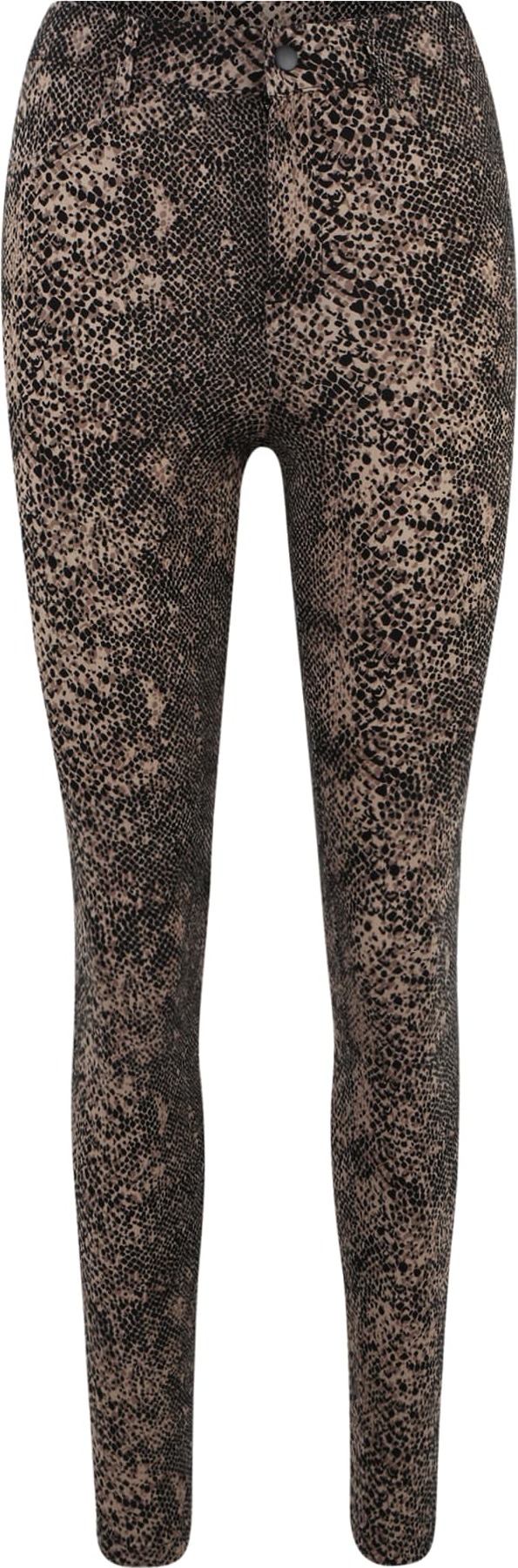 Vero Moda Tall Legíny 'NALA' hnědá / světle hnědá / černá