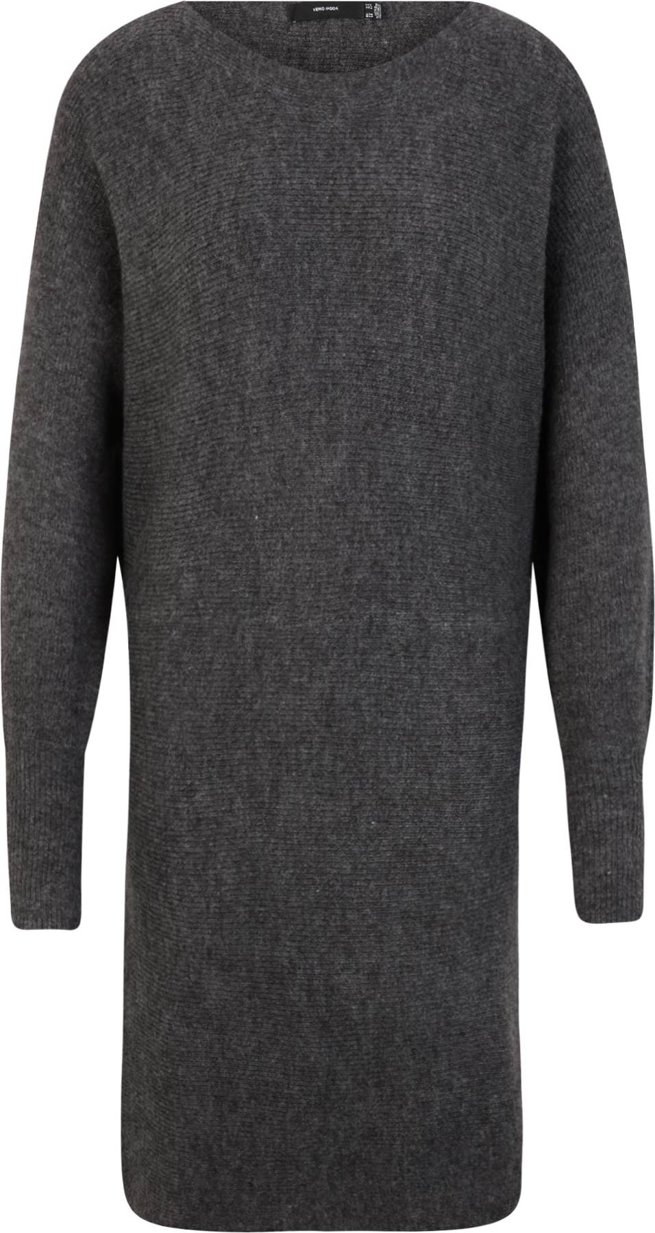 Vero Moda Tall Úpletové šaty tmavě šedá