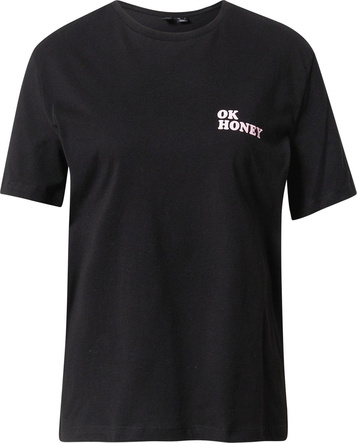 VERO MODA Tričko růžová / černá