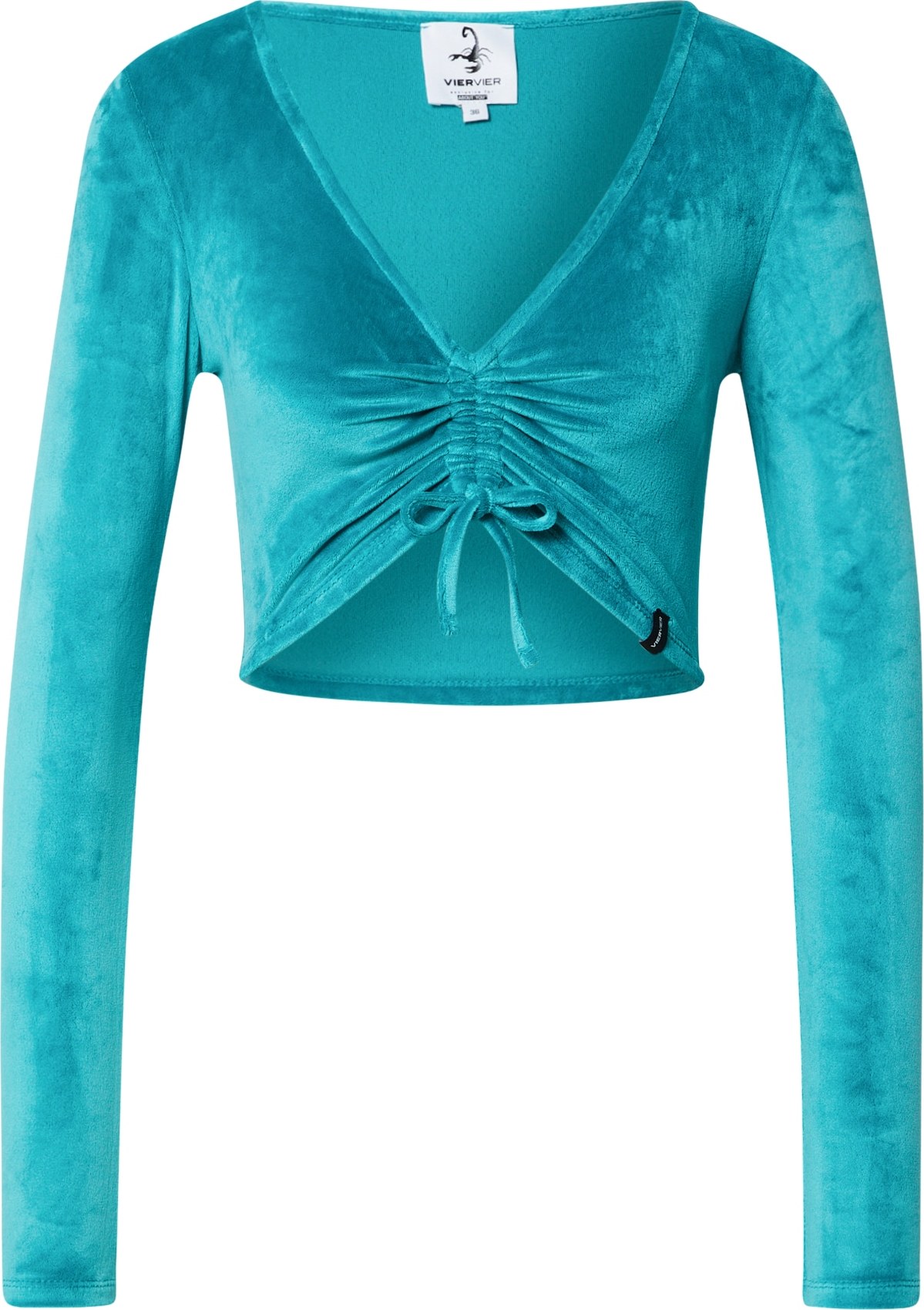 VIERVIER Tričko 'Adele' tyrkysová