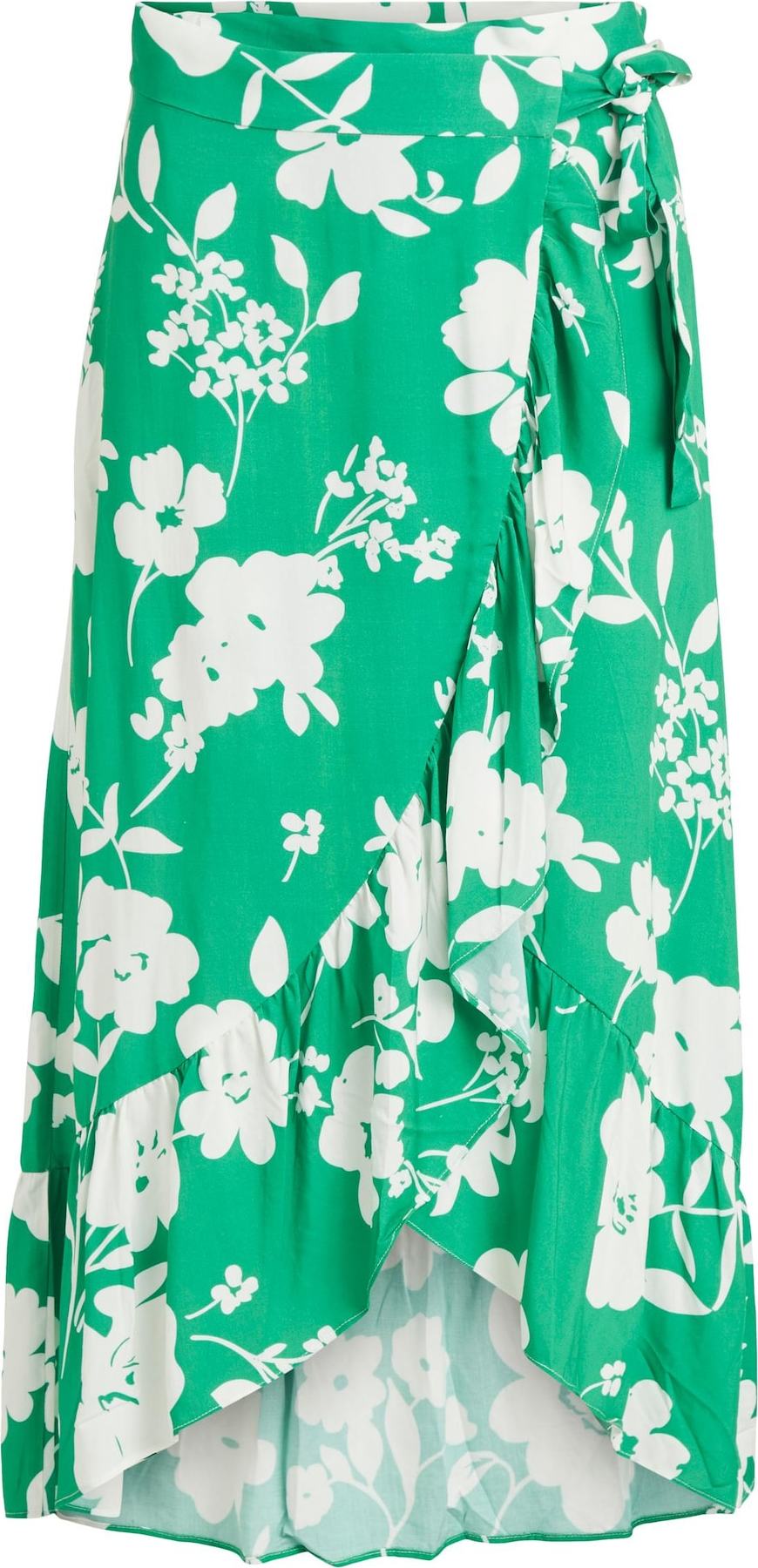 VILA Sukně 'Ala' zelená / bílá