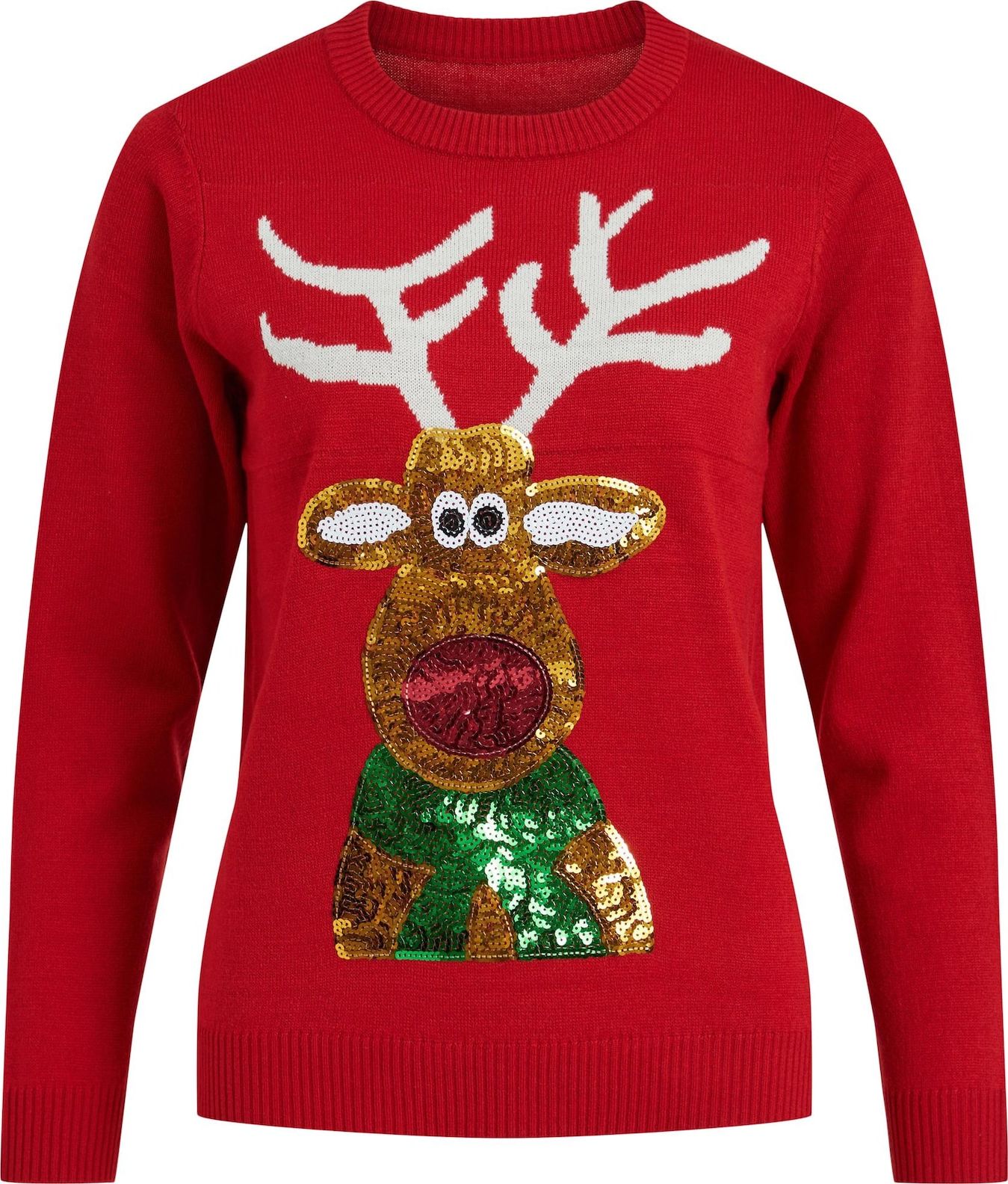 Vila Tall Svetr zlatá / zelená / červená / bílá