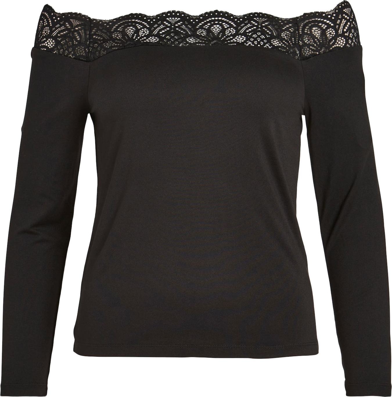 VILA Tričko 'BE' černá