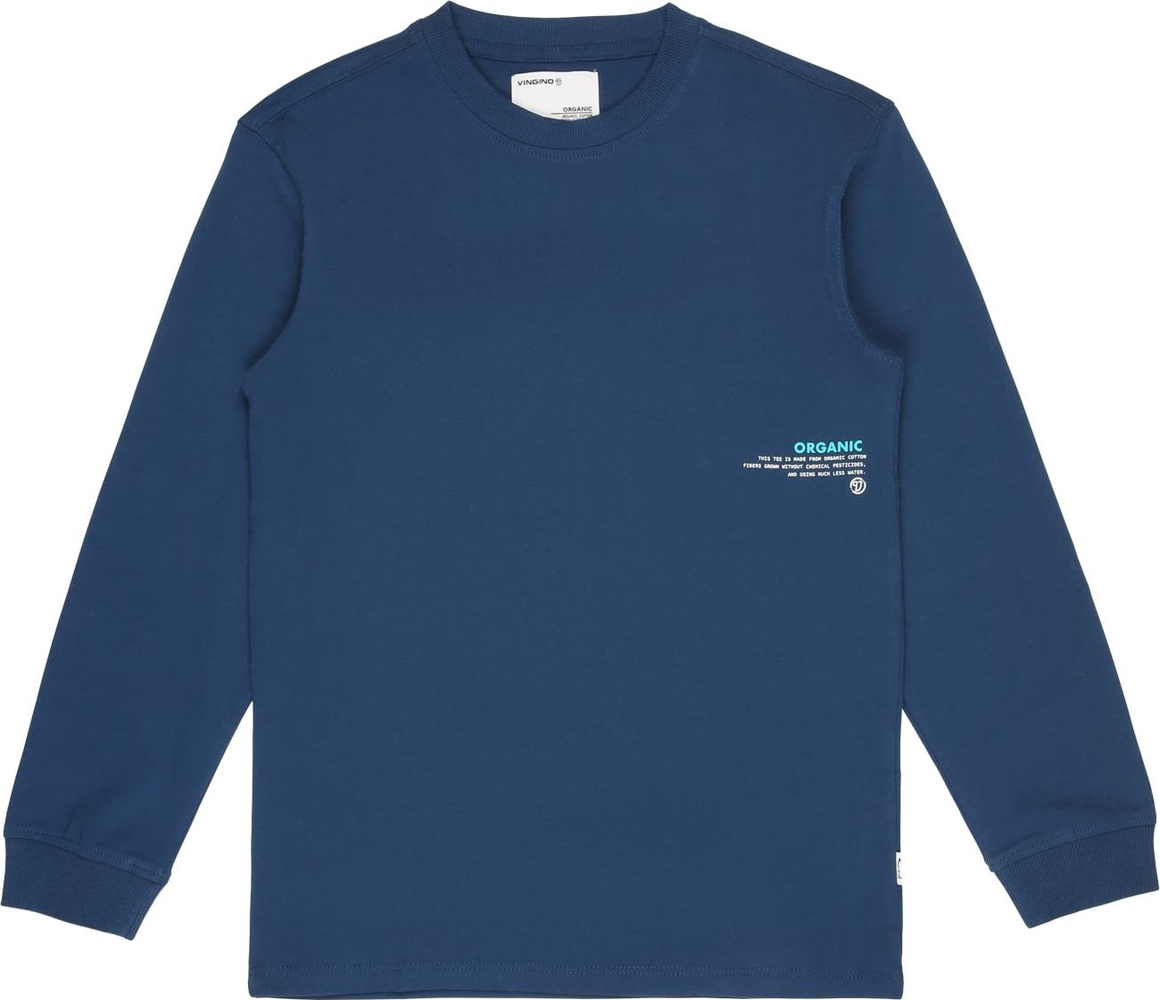 VINGINO Tričko aqua modrá / tmavě modrá / bílá