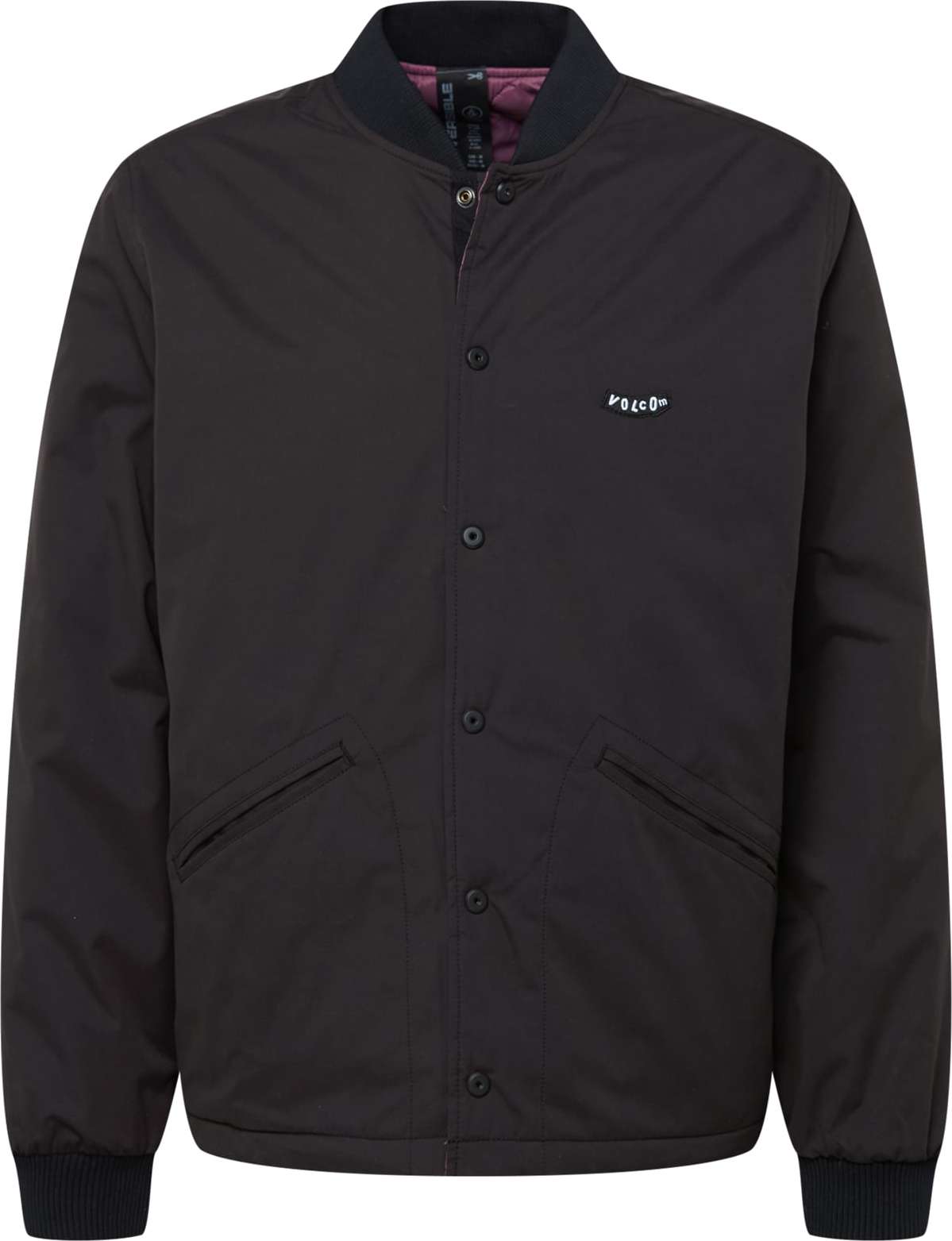 Volcom Přechodná bunda 'LOOKSTER' růže / černá džínovina