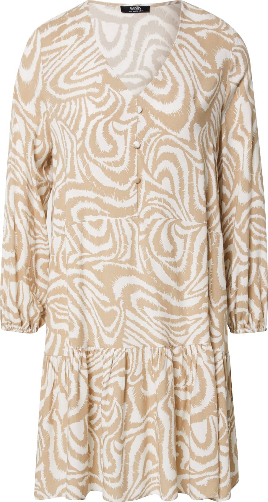 Wallis Košilové šaty světle hnědá / bílá