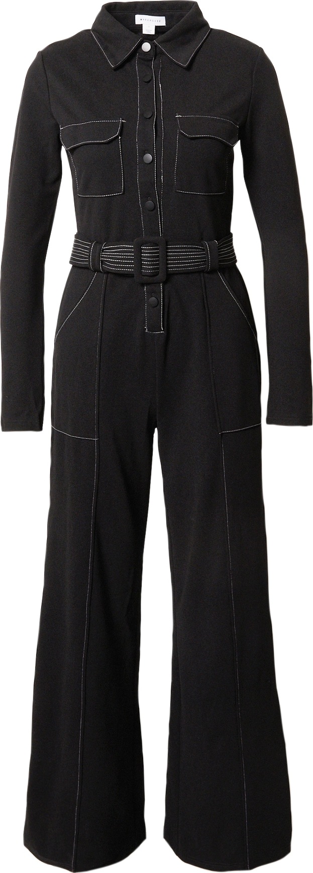 Warehouse Overal černá / bílá