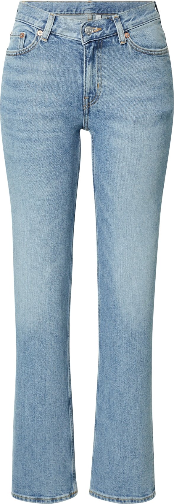 WEEKDAY Džíny 'Twig Mid Straight' modrá džínovina