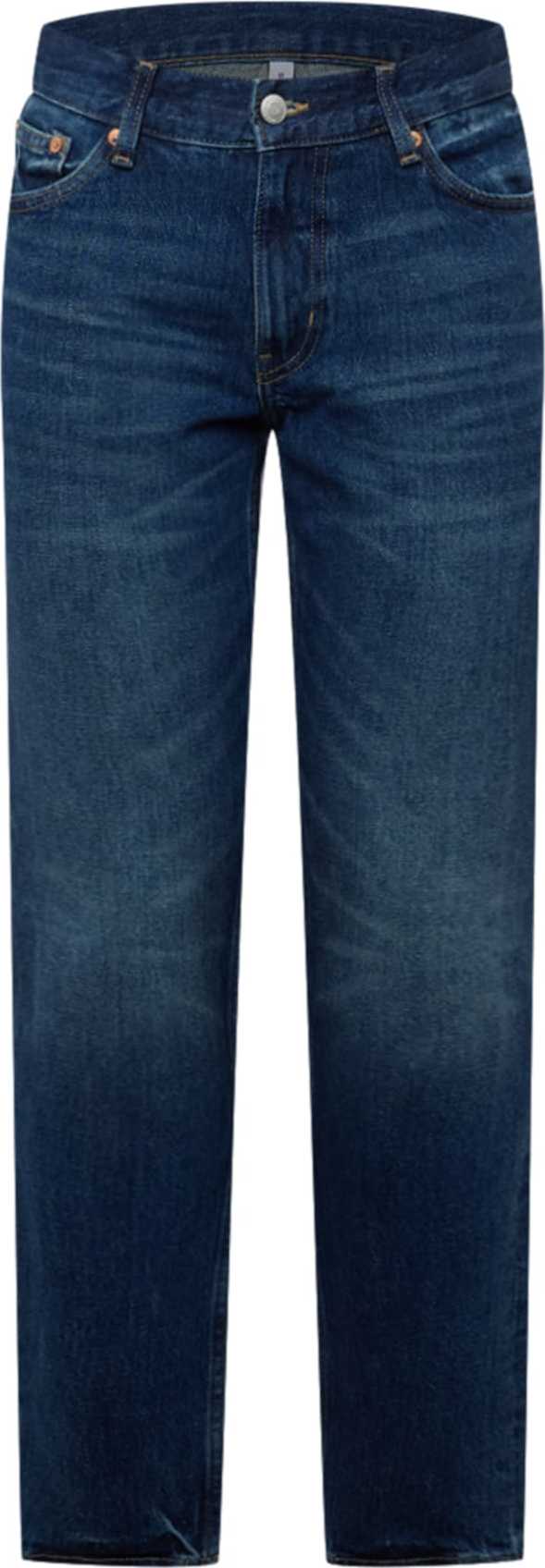 WEEKDAY Džíny 'Sunday' tmavě modrá