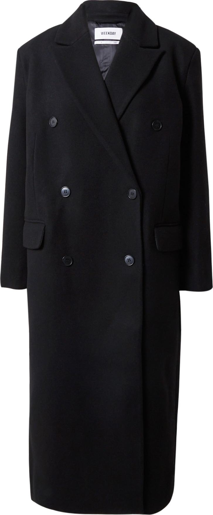 WEEKDAY Přechodný kabát 'Alex' černá