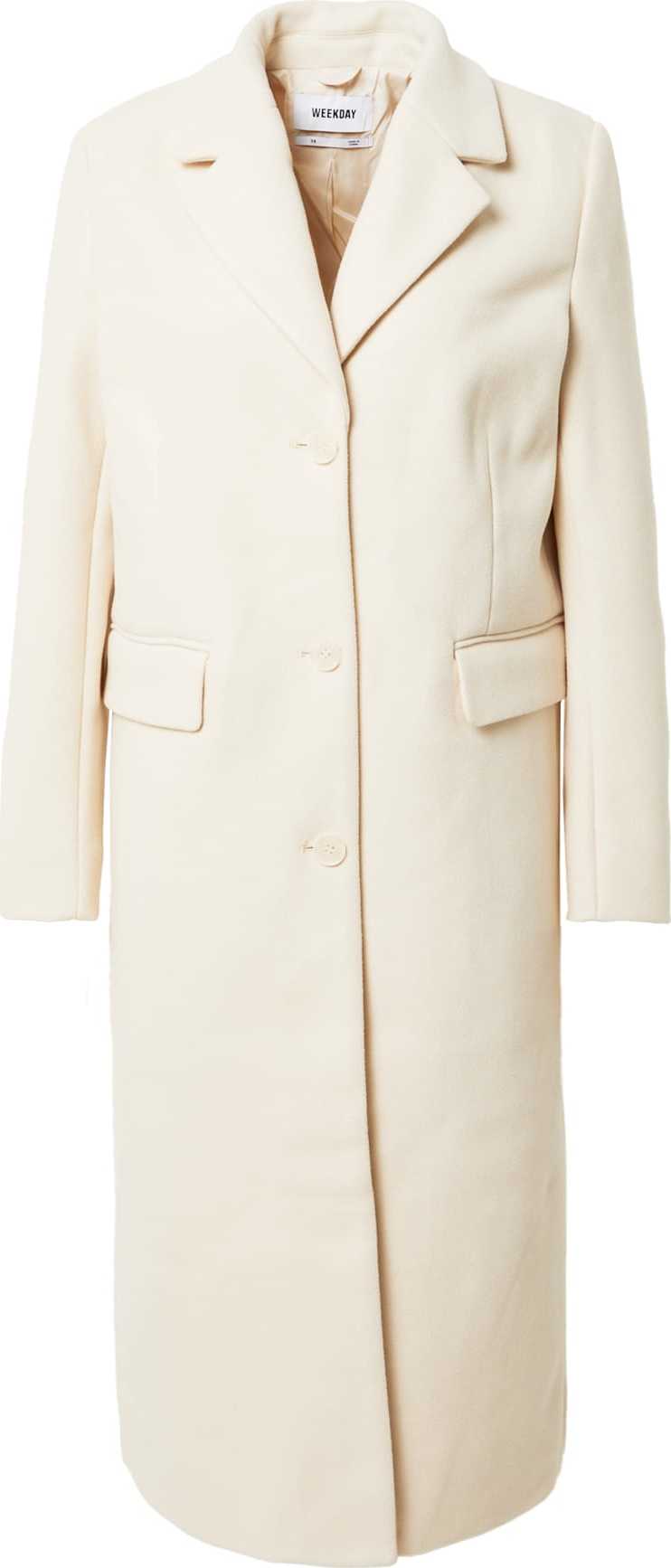 WEEKDAY Přechodný kabát 'Daphne' krémová