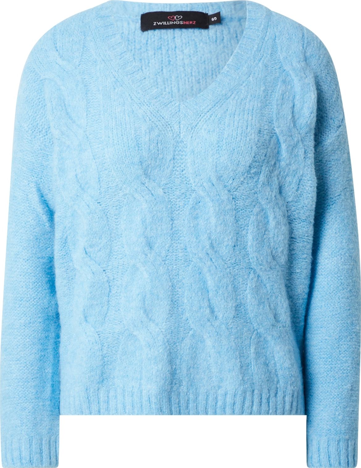 Zwillingsherz Svetr 'Fiona' světlemodrá