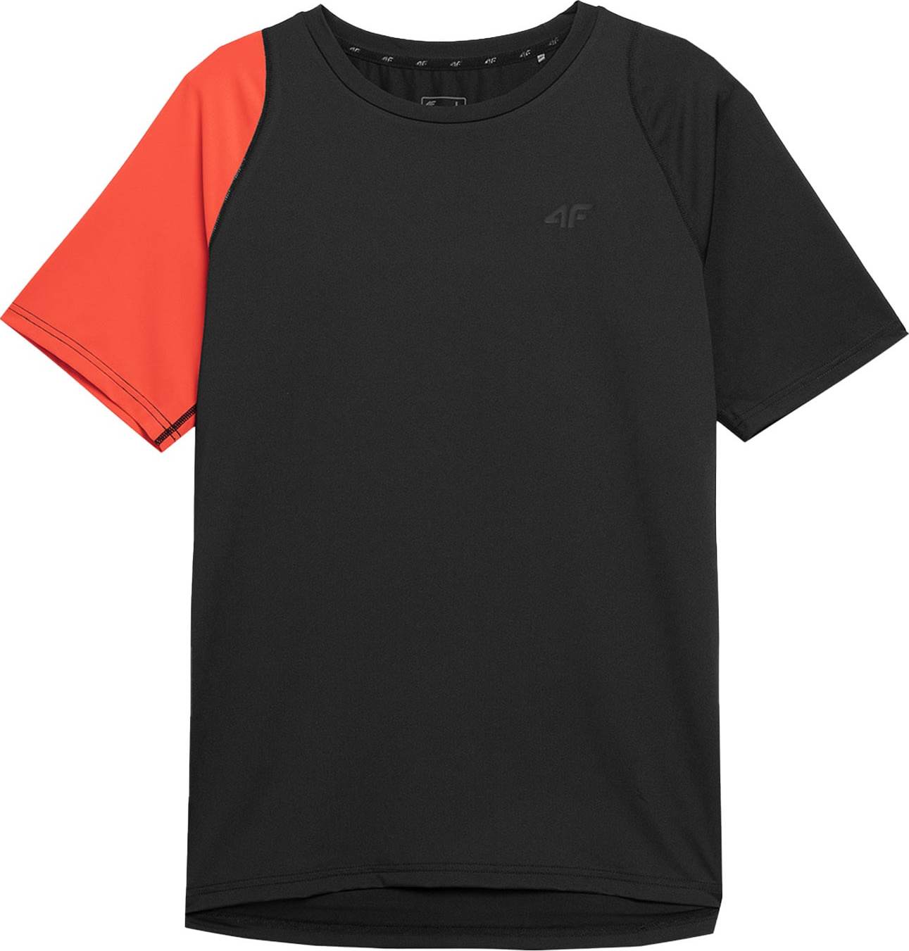 4F Funkční tričko oranžově červená / černá