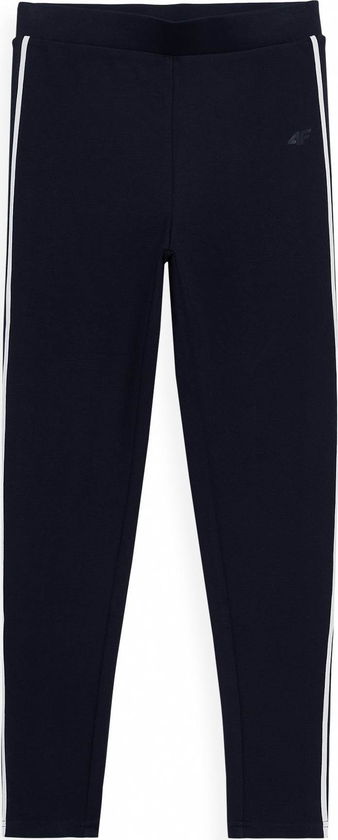4F Sportovní kalhoty námořnická modř / bílá