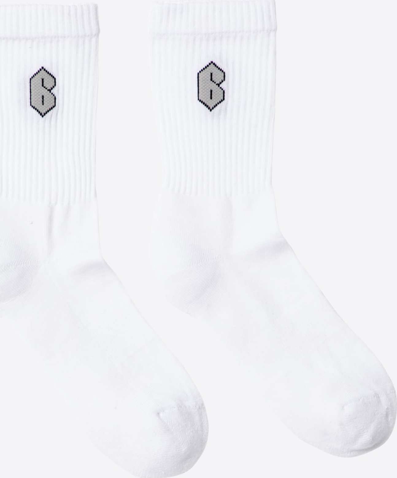 6pm Ponožky 'OPTIC WHITE' bílá