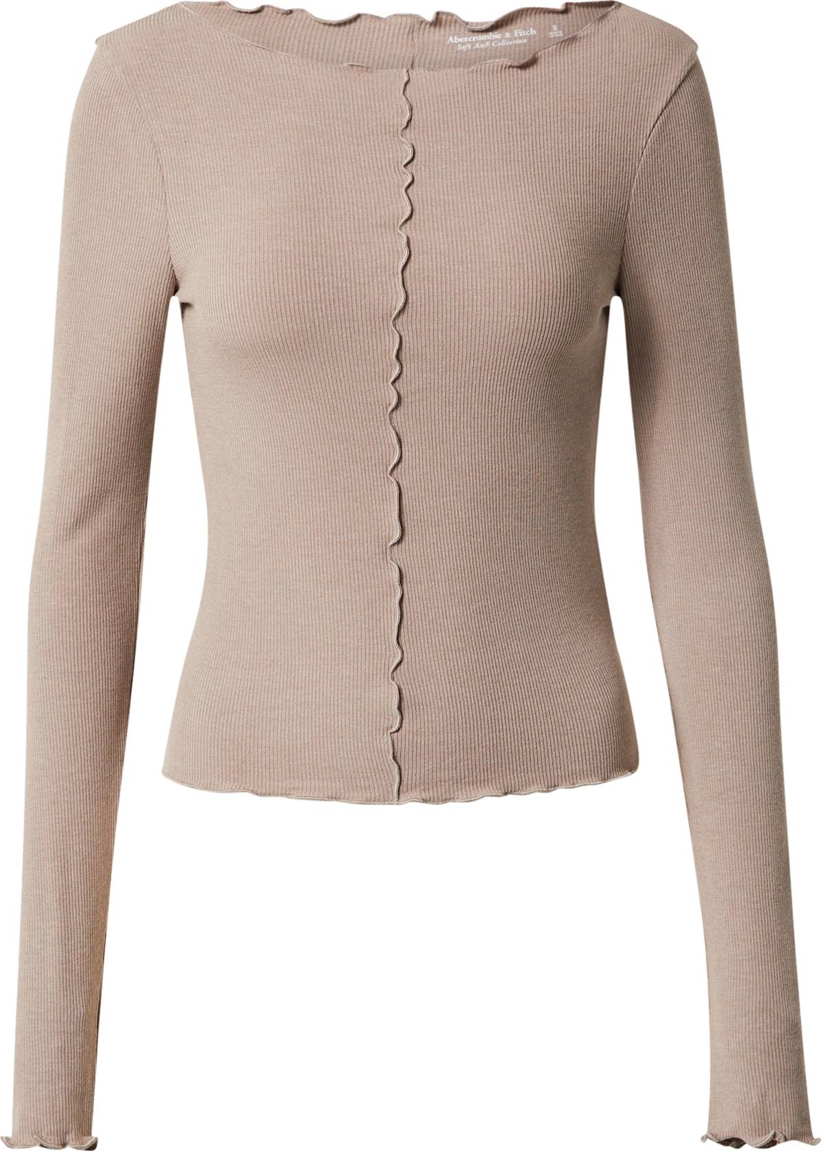 Abercrombie & Fitch Tričko světle hnědá