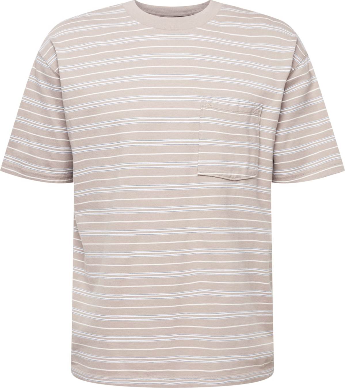 Abercrombie & Fitch Tričko tělová / světlemodrá / bílá