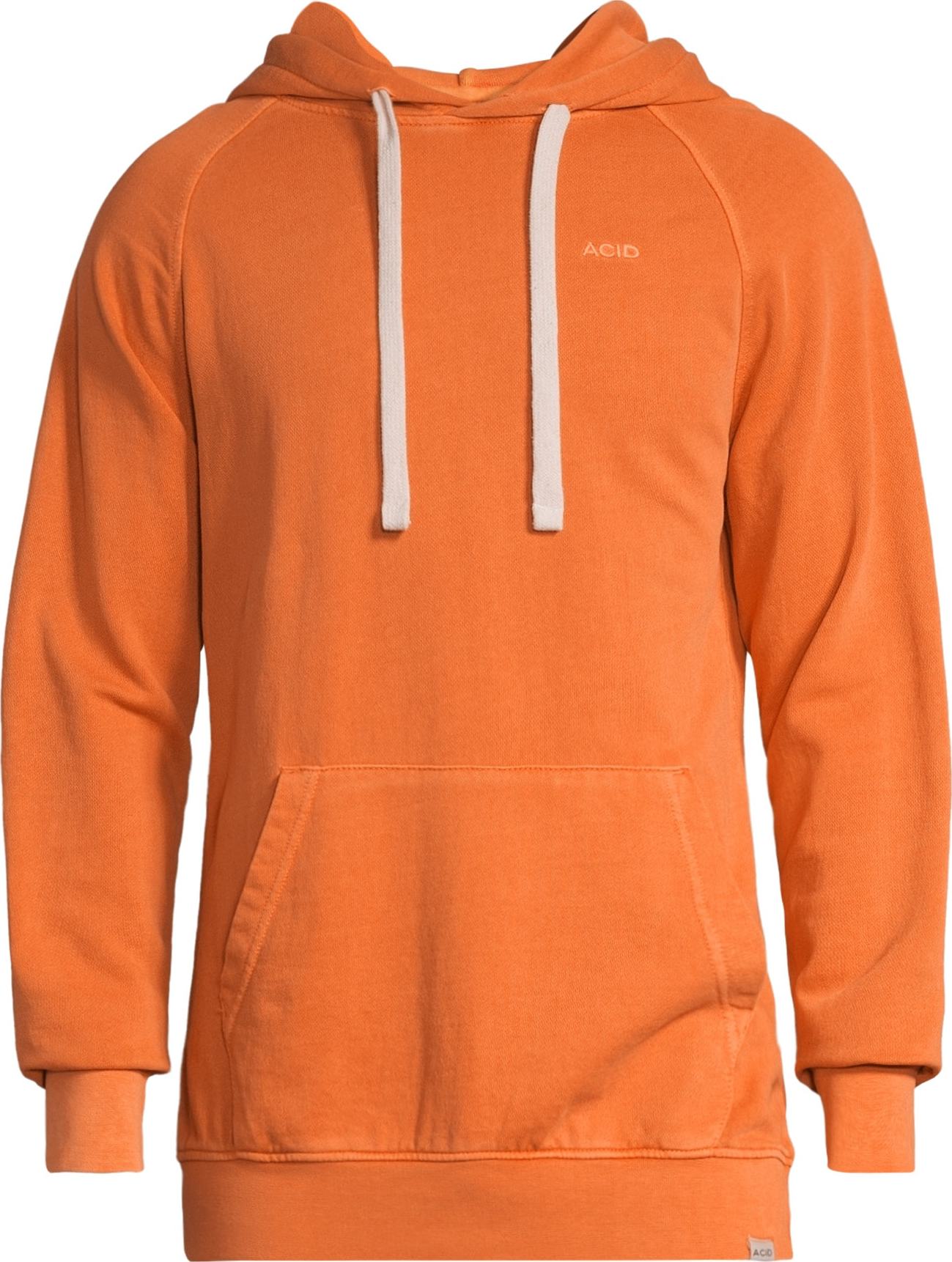 ACID Mikina 'FRENCH TERRY' oranžová / bílá
