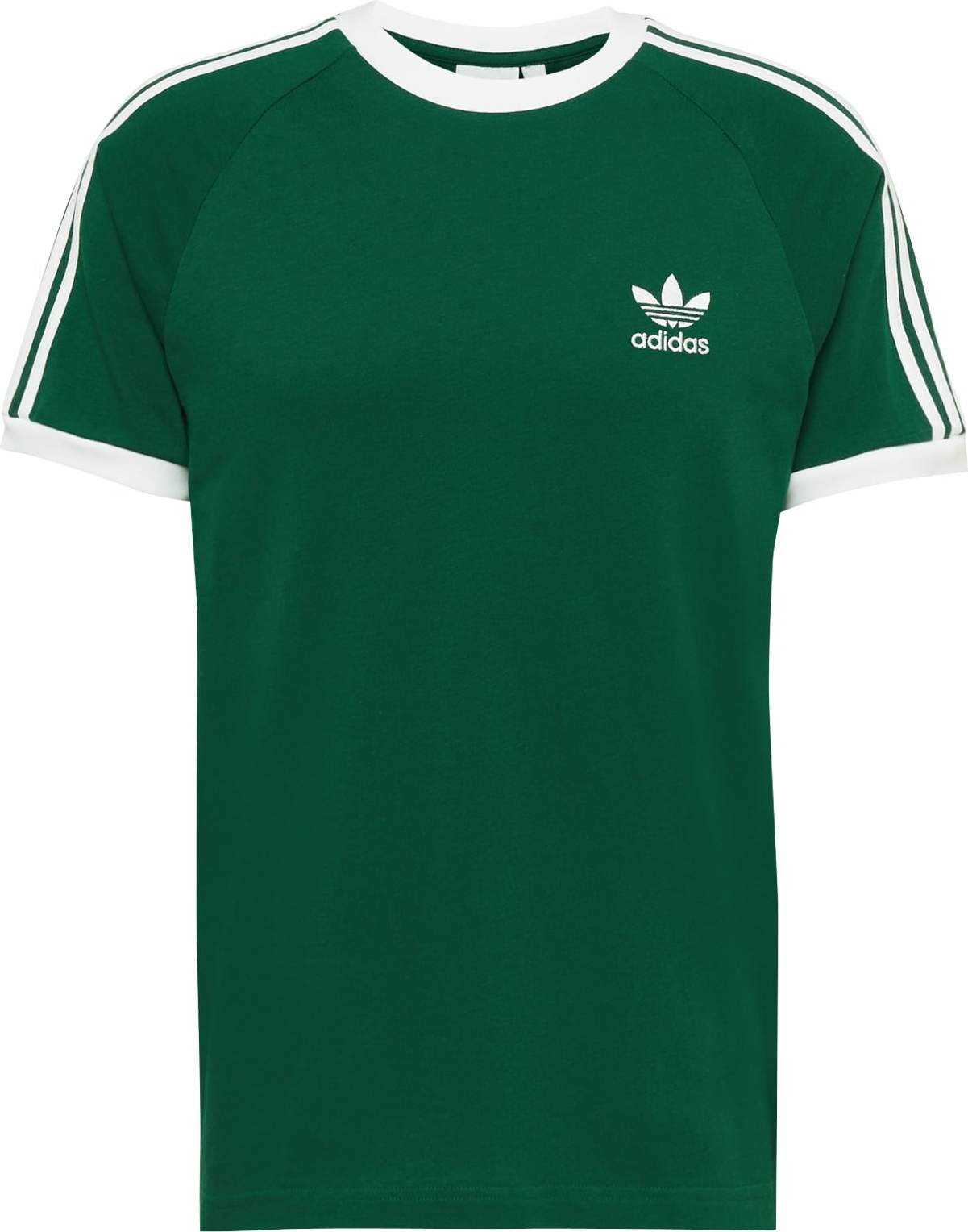 ADIDAS ORIGINALS Tričko tmavě zelená / bílá