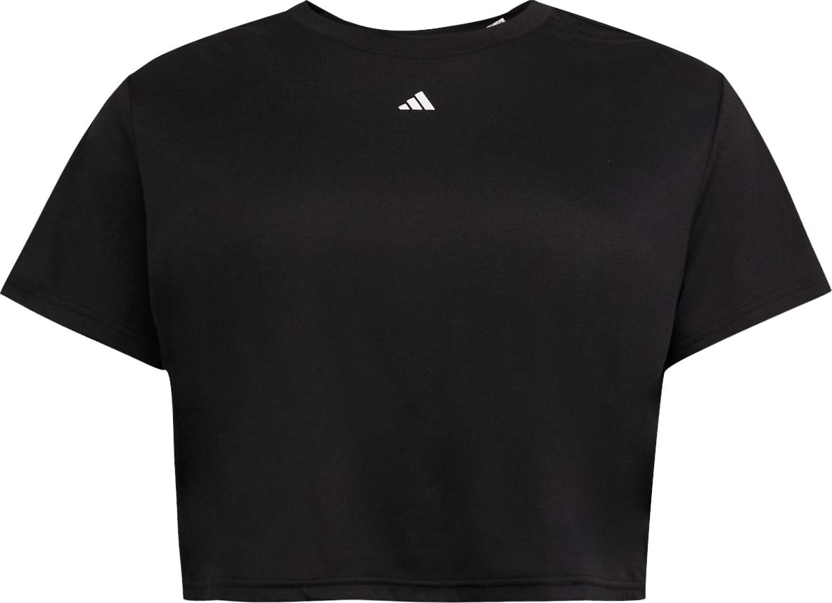 ADIDAS PERFORMANCE Funkční tričko černá / bílá