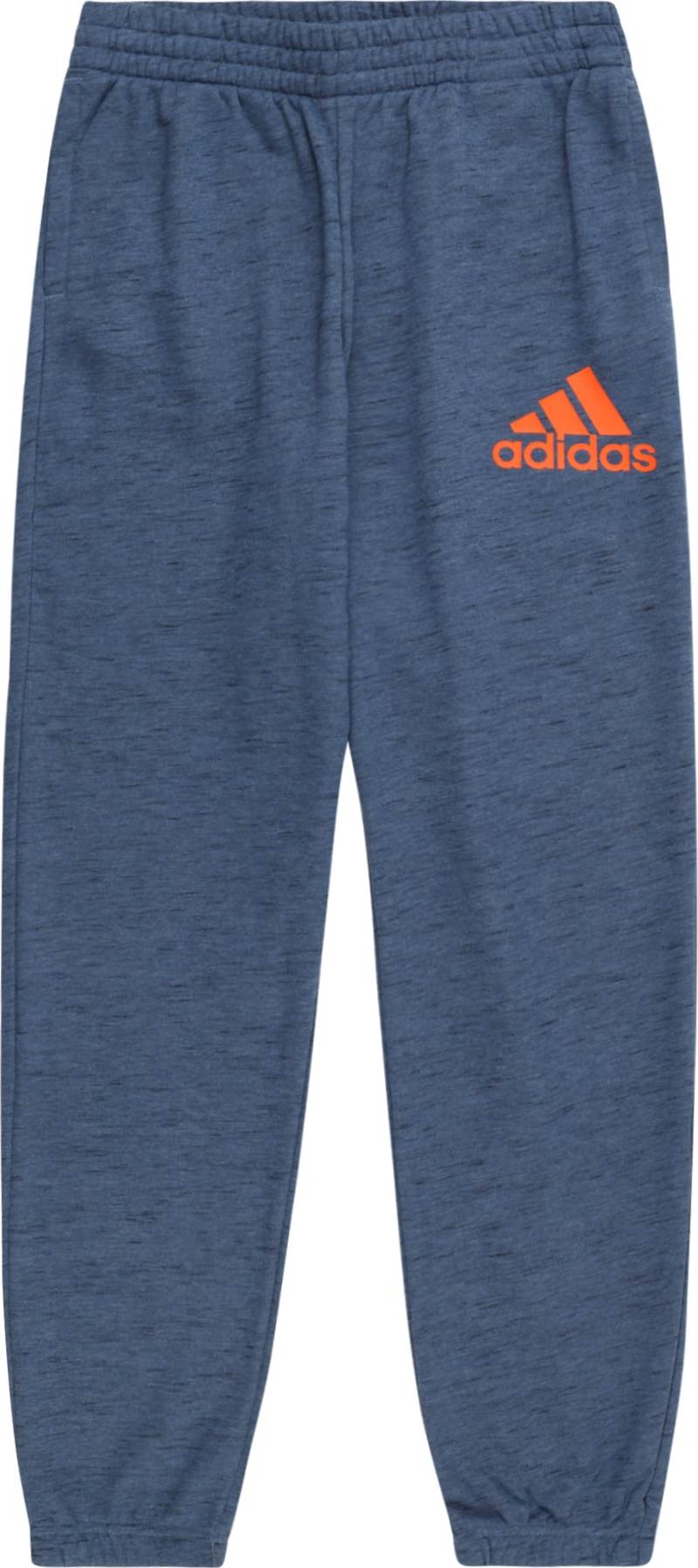 ADIDAS PERFORMANCE Sportovní kalhoty chladná modrá / oranžová