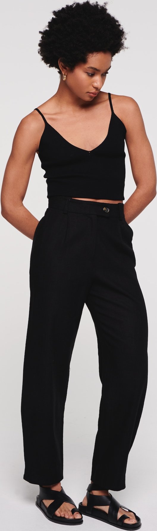 Aligne Kalhoty 'Him Barrel' černá