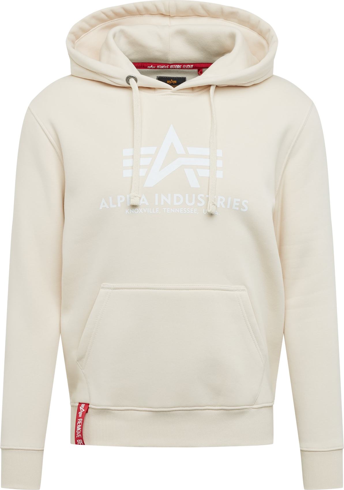 ALPHA INDUSTRIES Mikina krémová / bílá