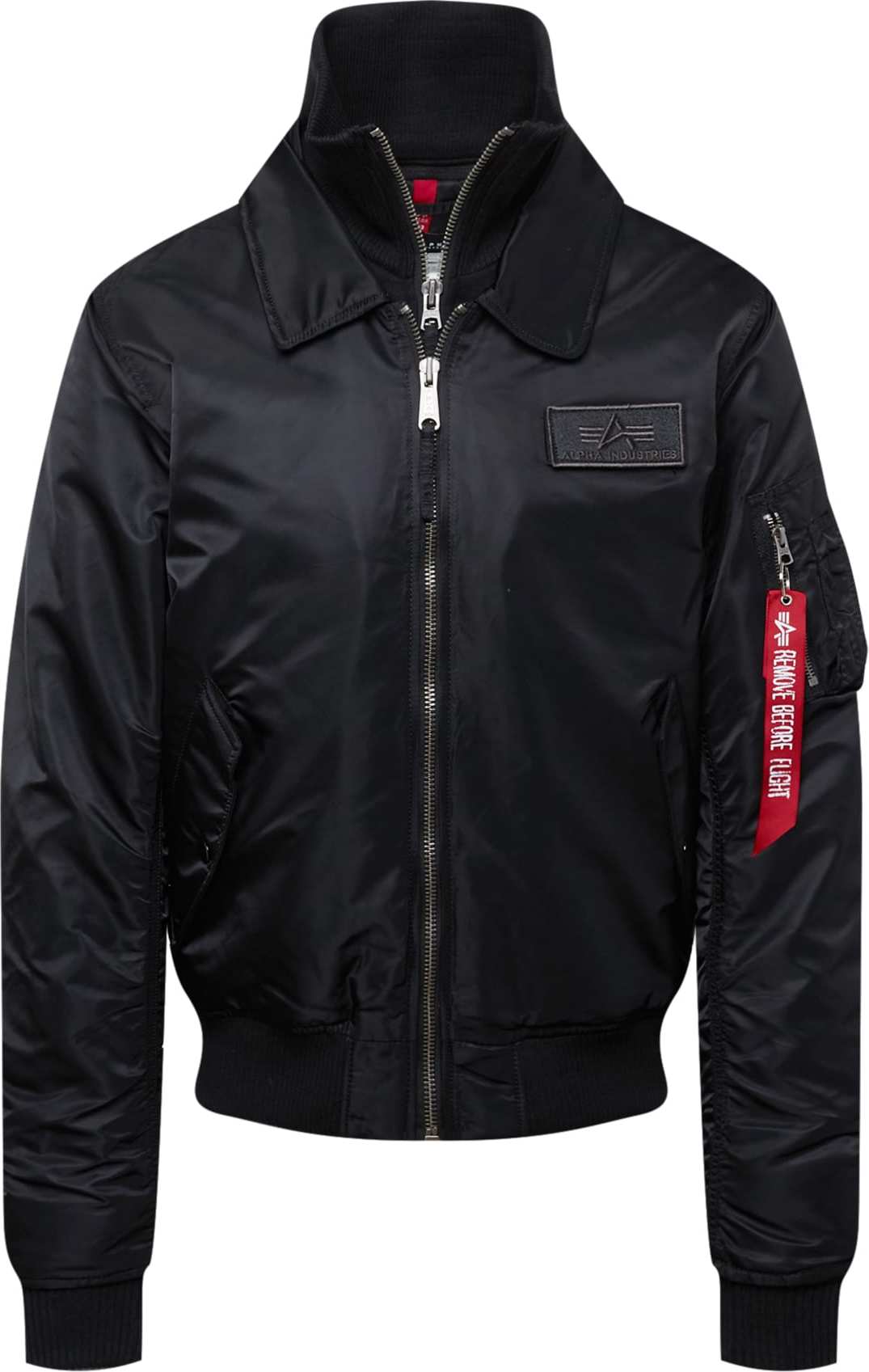 ALPHA INDUSTRIES Přechodná bunda 'CWU Jet Blast' červená / černá / bílá