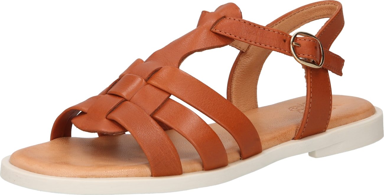 Apple of Eden Páskové sandály 'Ayla' koňaková