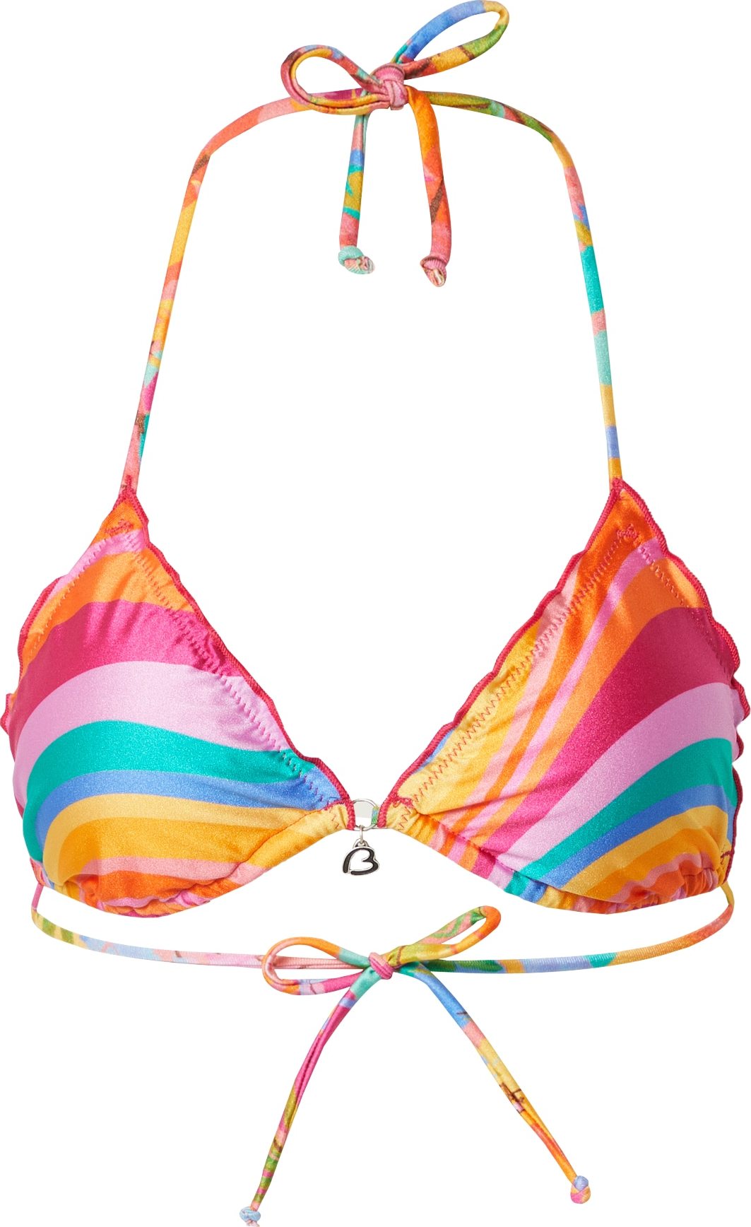 Banana Moon Horní díl plavek nefritová / oranžová / růže / červená