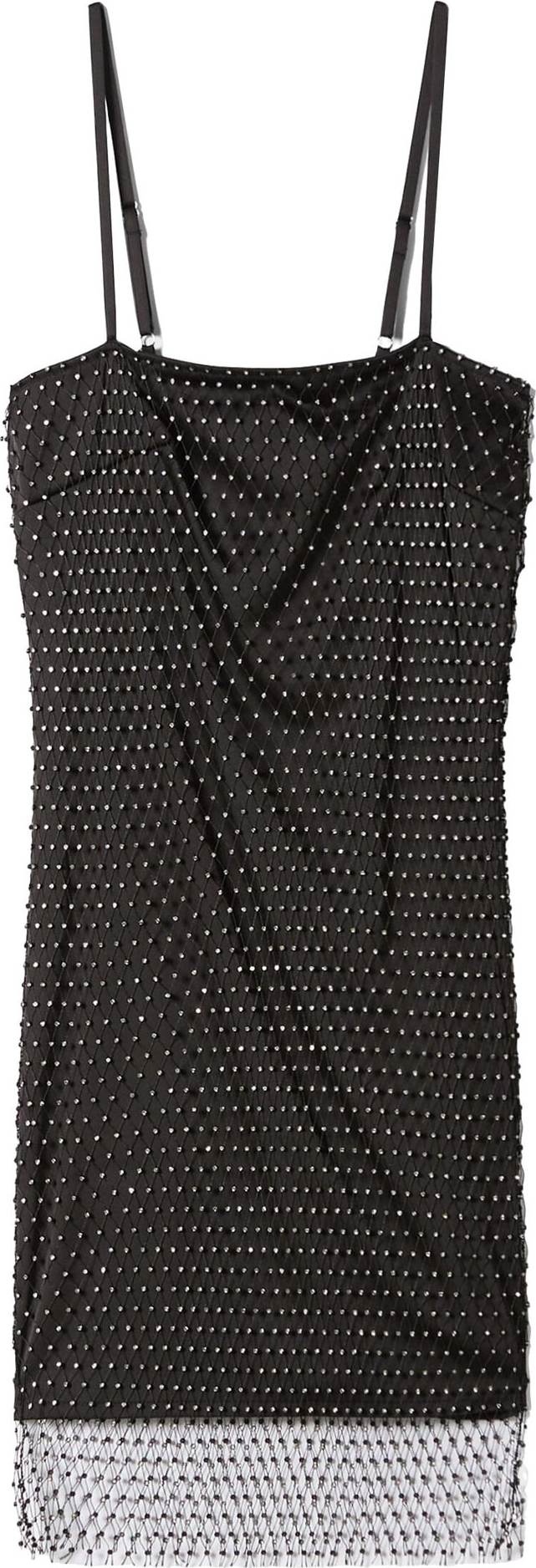 Bershka Šaty černá