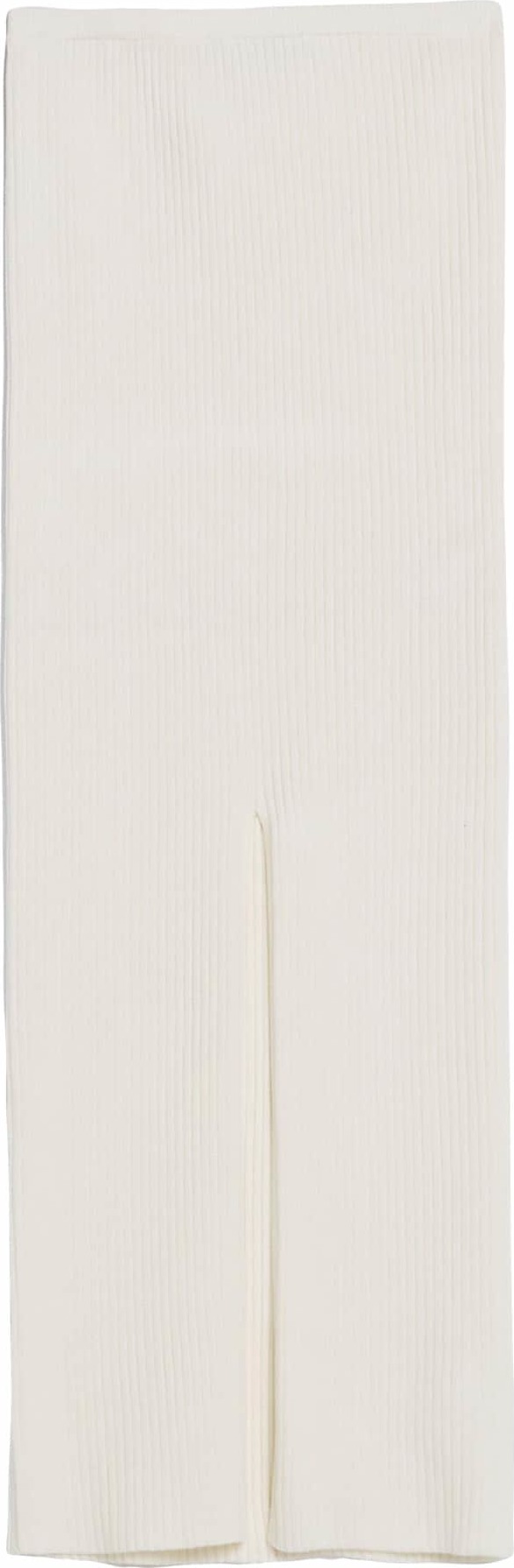 Bershka Sukně barva vaječné skořápky