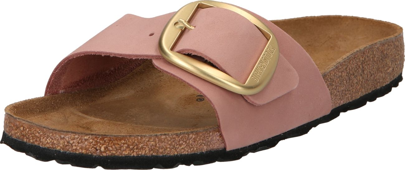 BIRKENSTOCK Pantofle 'Madrid' zlatá / starorůžová