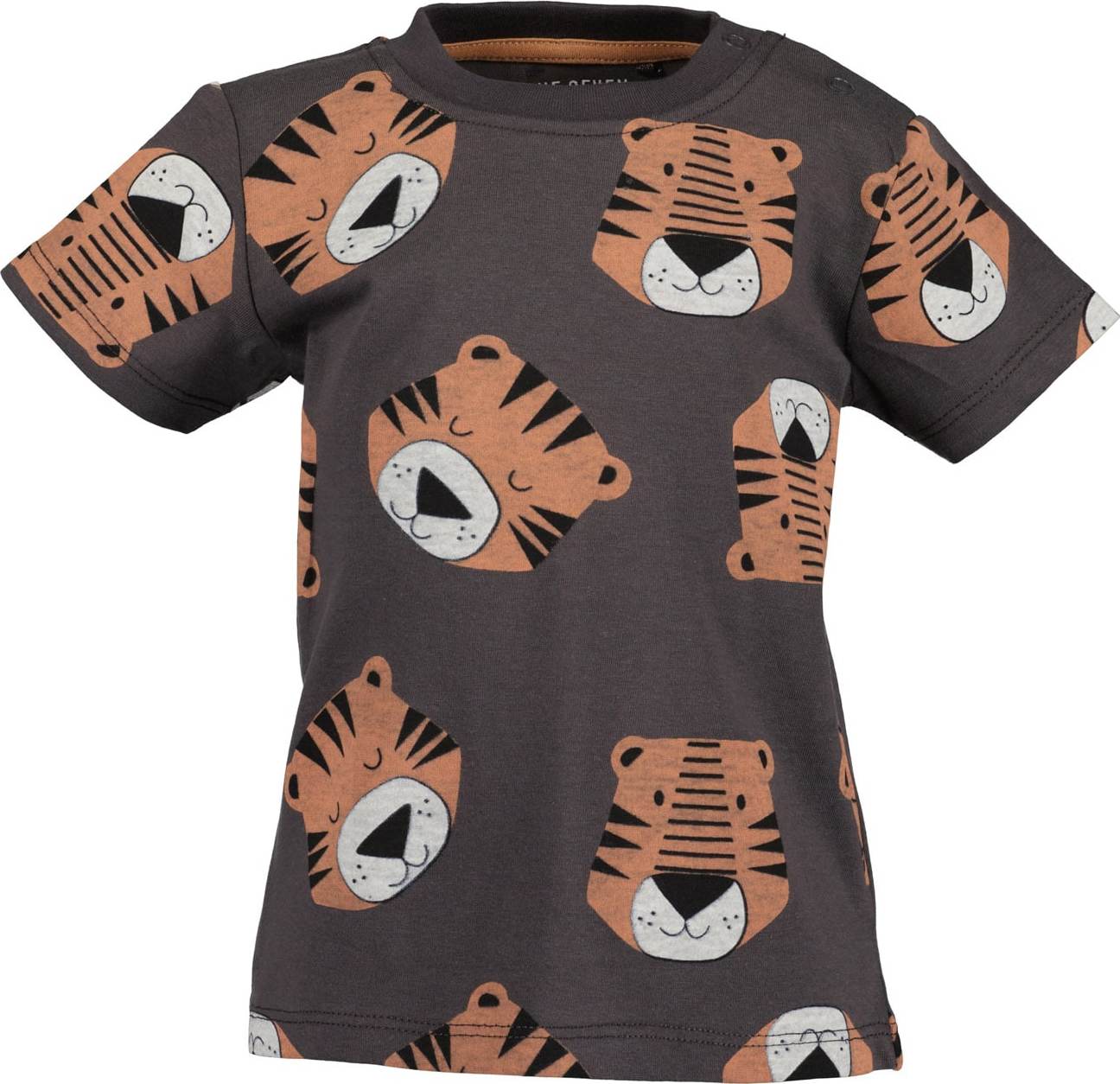 BLUE SEVEN Tričko světle hnědá / antracitová / černá / bílá