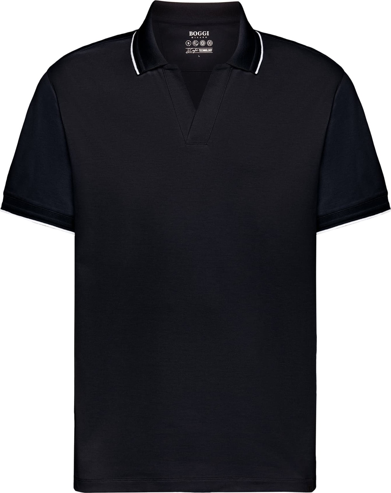 Boggi Milano Tričko noční modrá / bílá