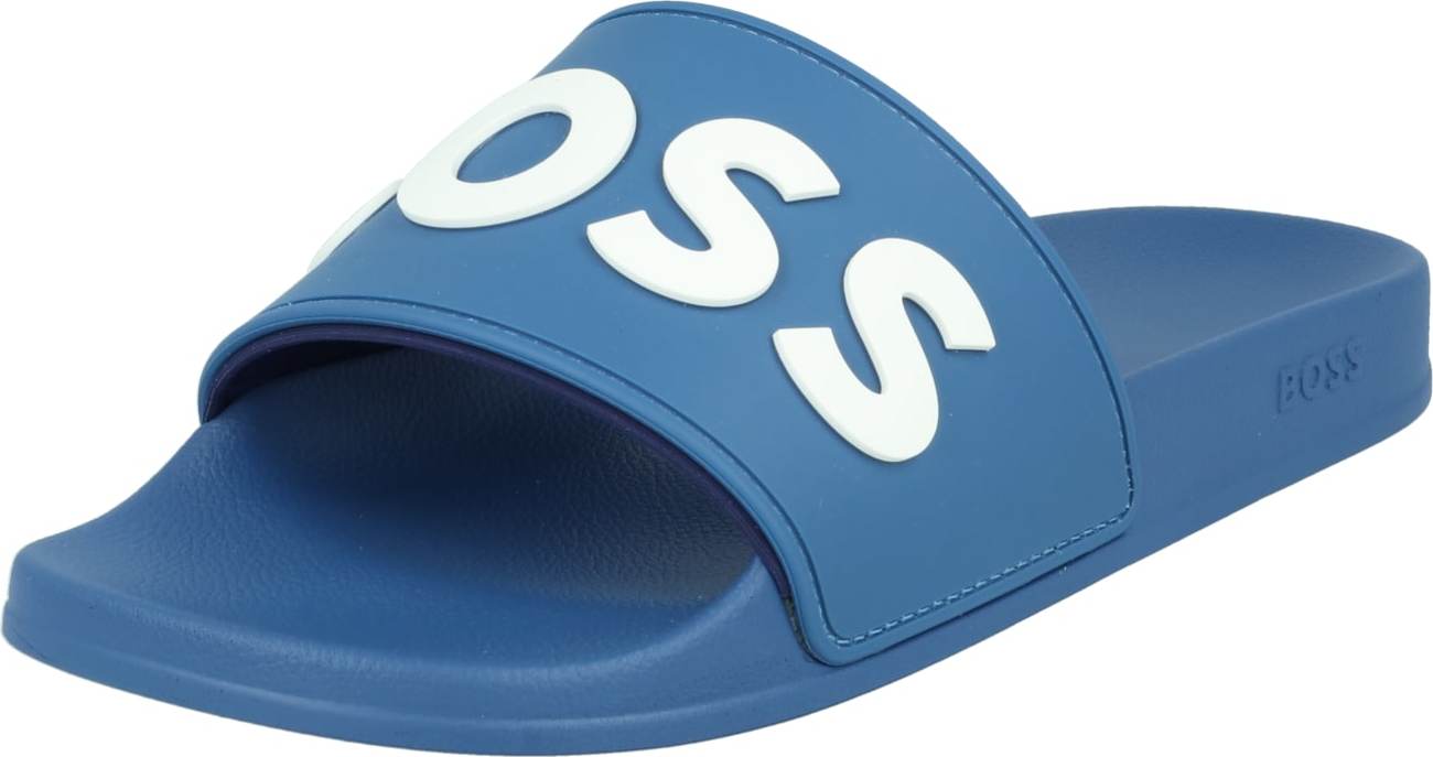 BOSS Black Pantofle 'Kirk' modrá / bílá