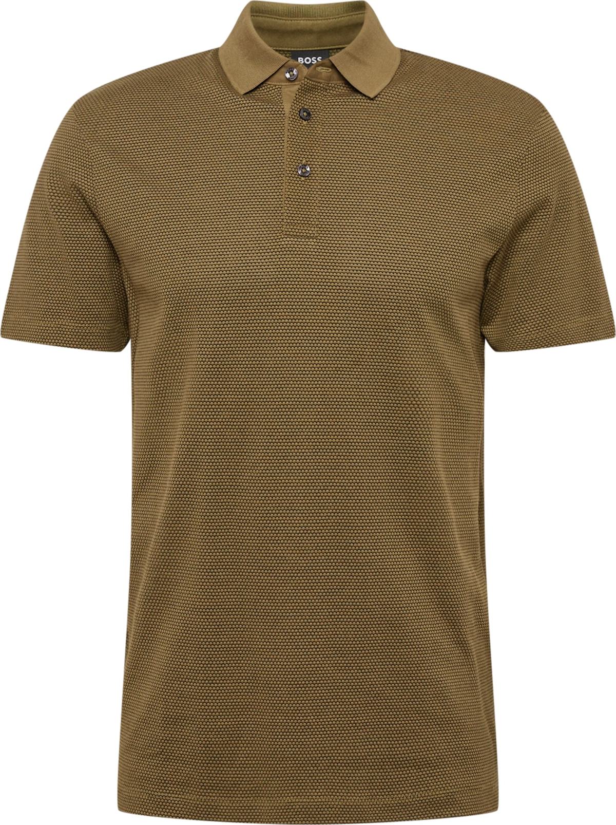 BOSS Black Tričko 'Parlay' olivová / černá