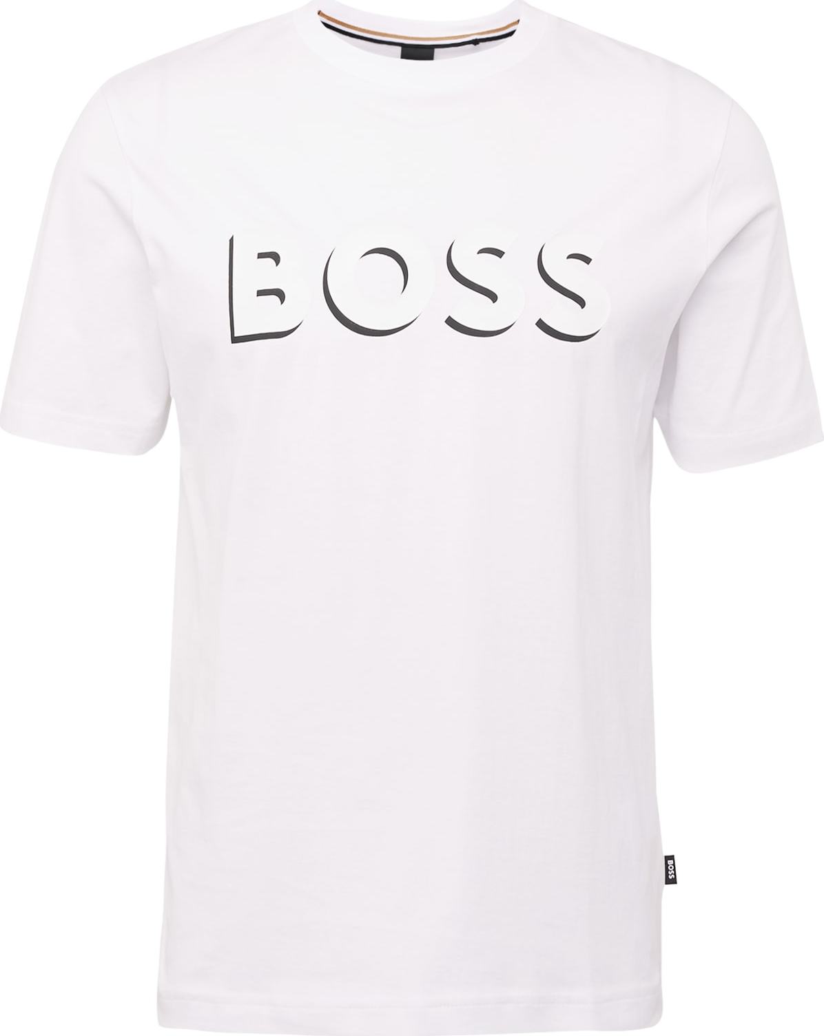 BOSS Black Tričko 'Tiburt' černá / bílá