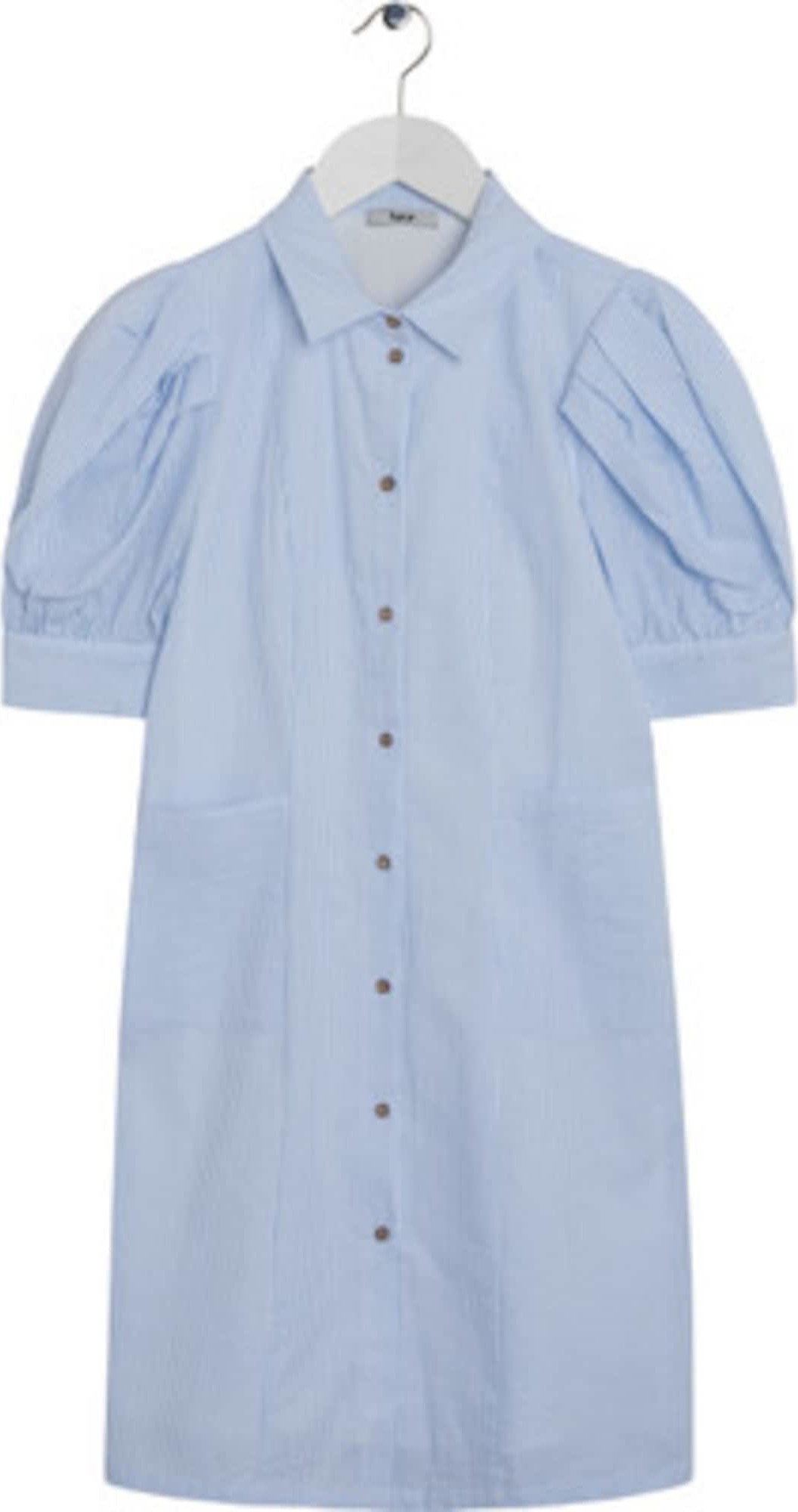 BZR Košilové šaty 'Rosanne' světlemodrá