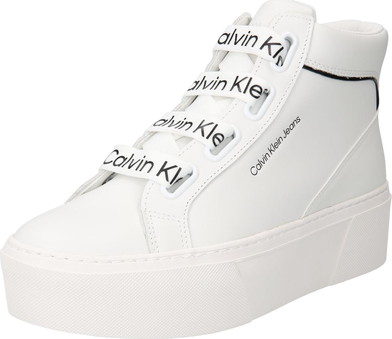 Calvin Klein Jeans Kotníkové tenisky černá / bílá